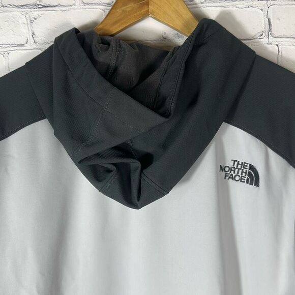 The North Face Hoodie Mens 2XL Gray Tenacious Hybrid Zip Soft Shell Jacket - Picture 5 of 10